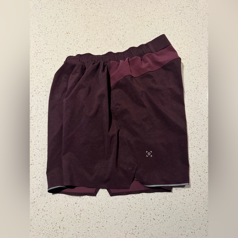 Lululemon Men’s Small Surged Lined 5’ Shorts Purple  NWOT - Picture 2 of 9